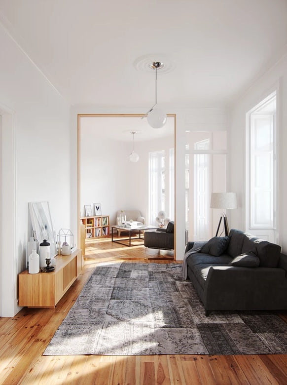 Scandinavian minimalist living room
