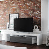 Copenhagen TV Stand - White/Grey for TVs up to 80"