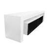 Copenhagen TV Stand - White/Black for TVs up to 80"