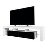 Copenhagen TV Stand - White/Black for TVs up to 80"