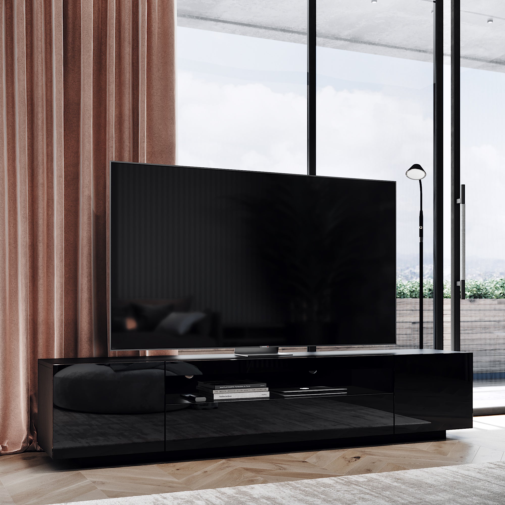 Samso TV Stand Black for TVs up to 85